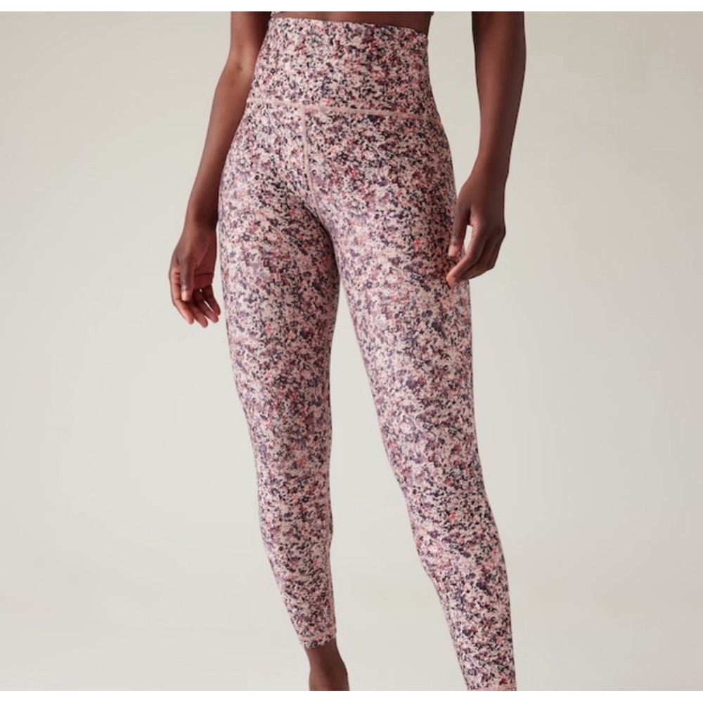 Athleta Elation 7/8 Tight‎ Paint Texture Sunset  Speckled Sz XXS 657538-10